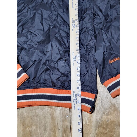 Eastbay Pullover Jacket Windbreaker Men Size XL Black Long Sleeve Zip Side @E7 - Picture 9 of 10